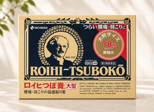 Nichiban Roihi-Tsuboko Large Pain Relief Patches – 78 Sheets