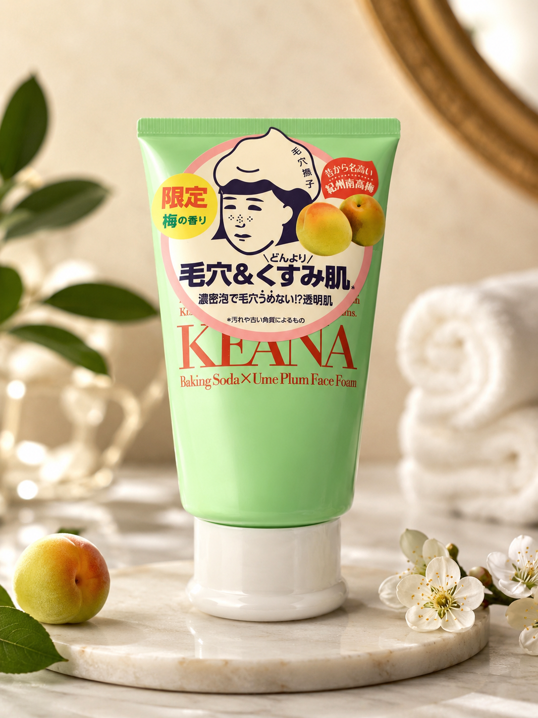 KEANA Baking Soda x Ume Plum Face Foam (Limited Edition) – Deep Pore Cleanser | 100g