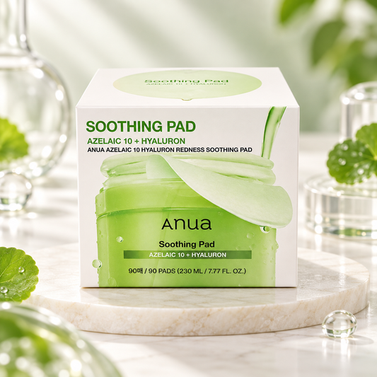 Anua Azelaic 10 + Hyaluron Redness Soothing Pad – 90 Pads / 230 mL