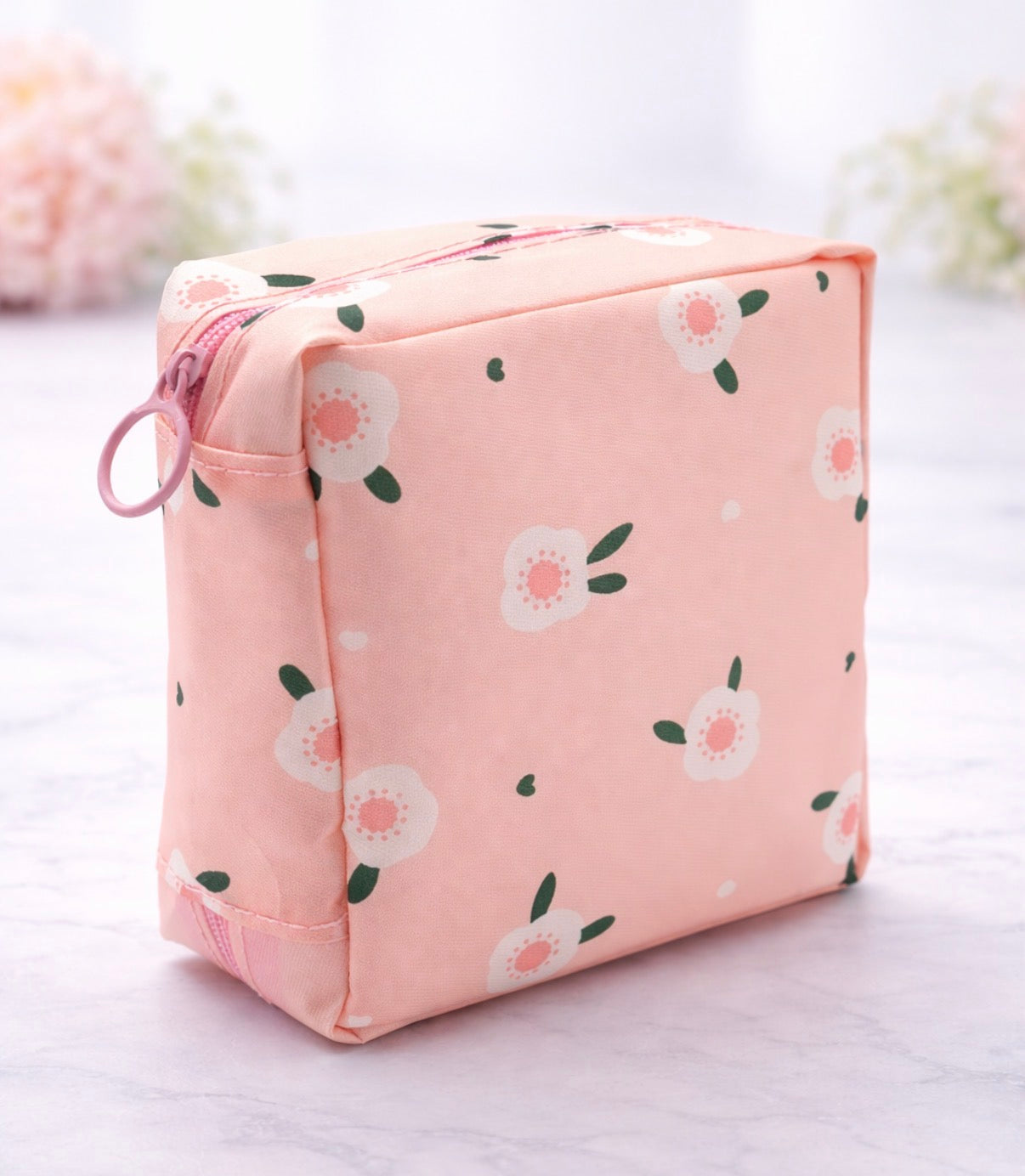 Floral Cosmetic Pouch