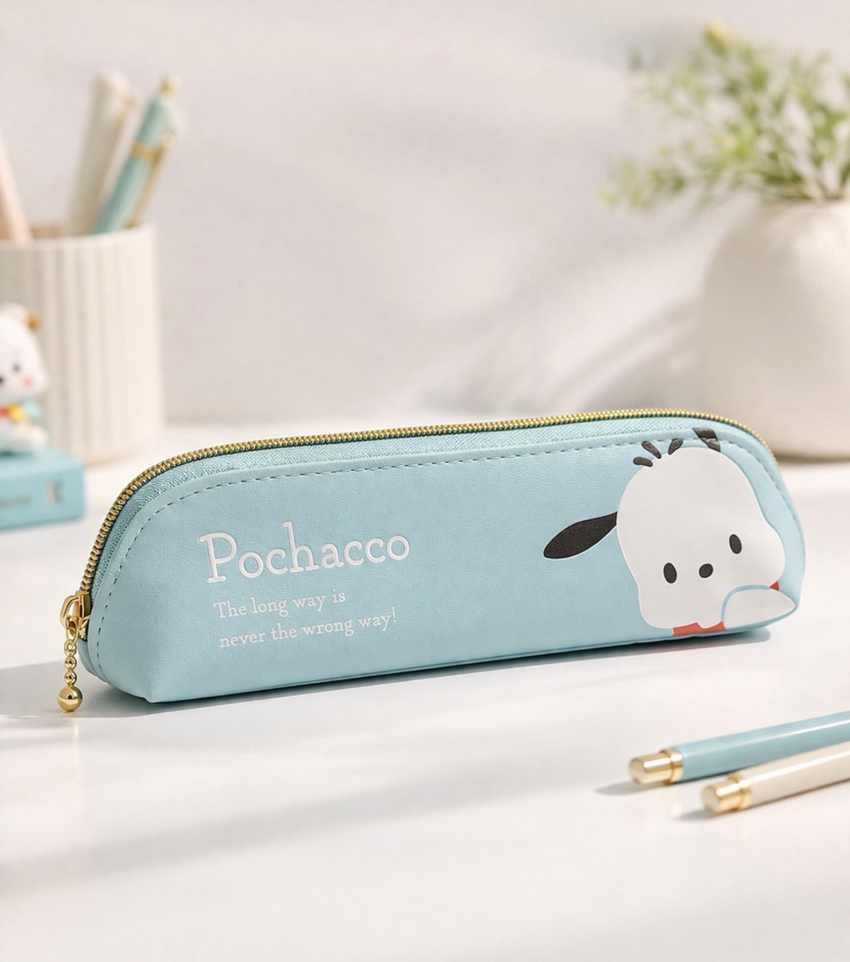 Sanrio Slim Pencil Case - Pochacco