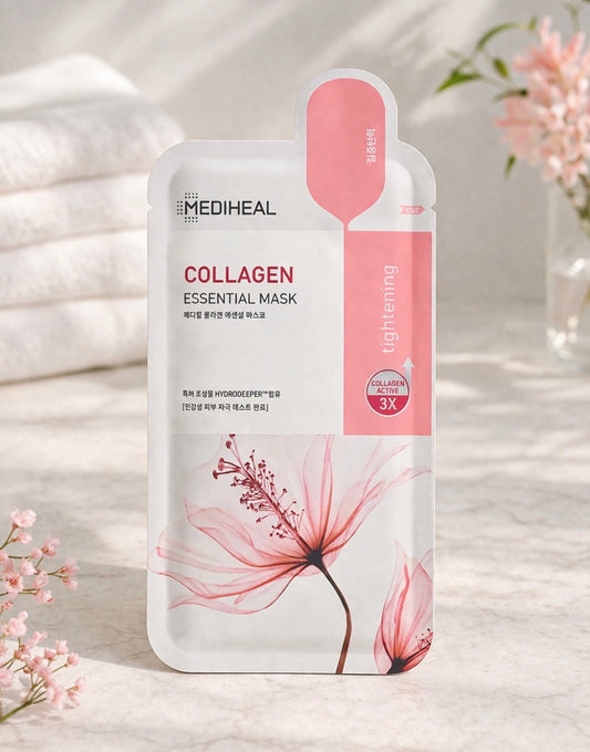 MEDIHEAL Collagen Essential Mask - 1 Box (10 Sheets)