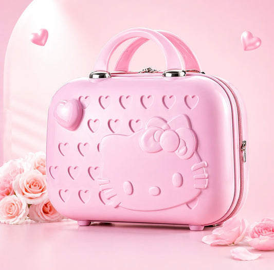 HELLO KITTY Cute Zipper Makeup Case Large Capacity