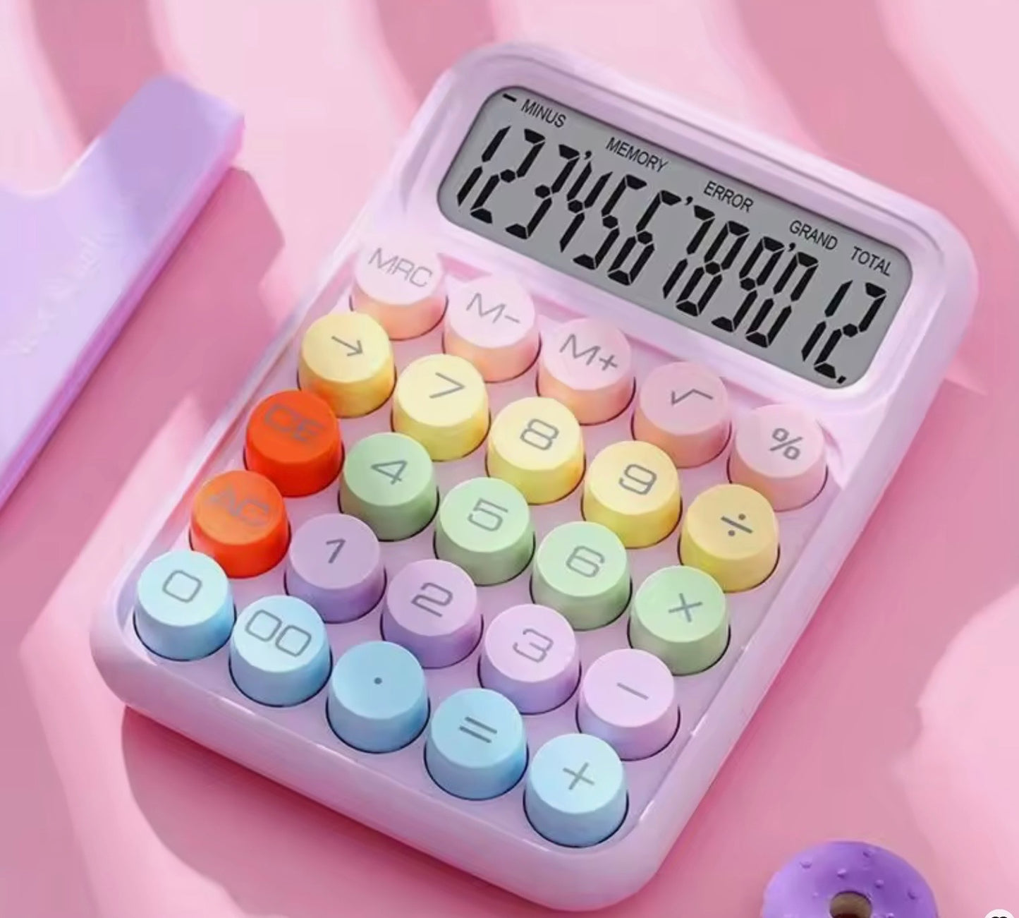 1pc Cute Candy Color Calculator