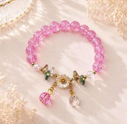 Colorful Crystal Beaded Bracelet 1pc