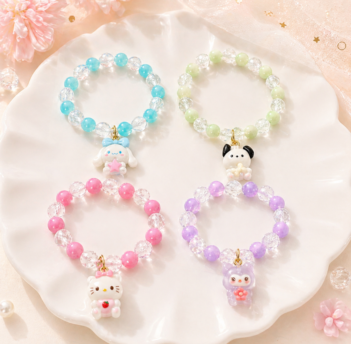 SANRIO Characters Crystal Bracelets