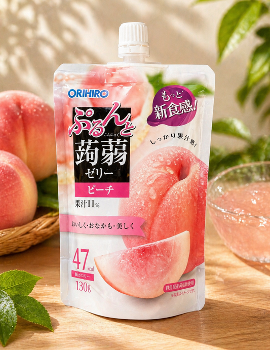ORIHIRO Konjac Jelly Drink Pouch- Peach