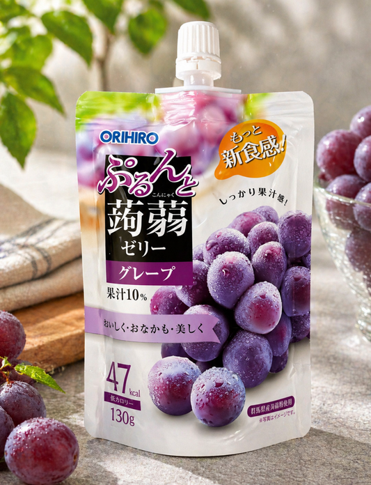 ORIHIRO Konjac Jelly Drink Pouch-Grape