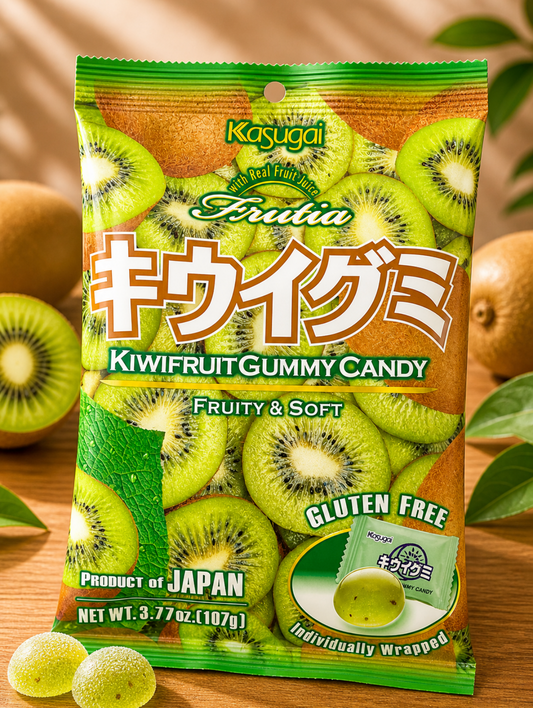 KASUGAI Frutia Kiwi Fruit Gummy Candy