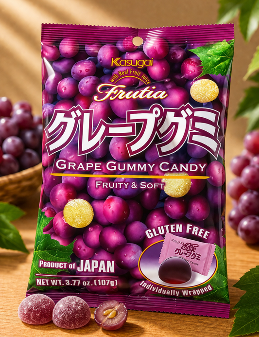 KASUGAI Frutia Grape Gummy Candy